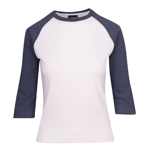 Picture of RAMO, Ladies 3/4 Sleeve Raglan Tee